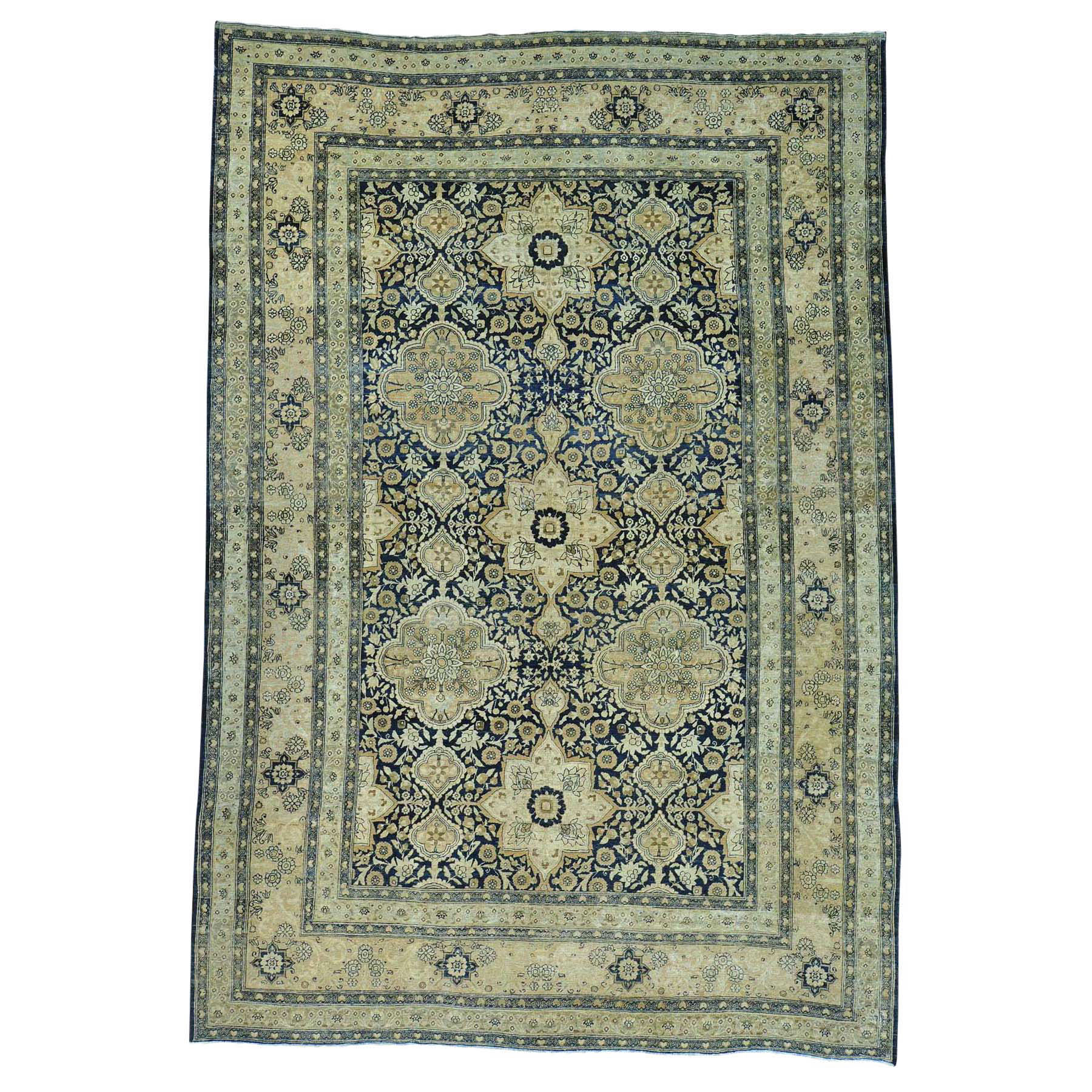 Traditional Wool Hand-Woven Area Rug 9'5